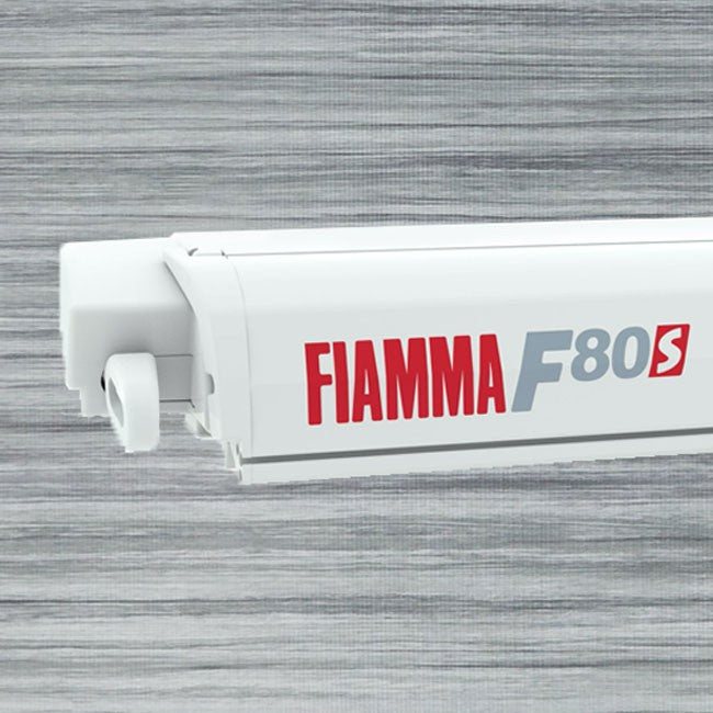 Fiamma F80 S 400 Awning - Polar White Case - Royal Grey