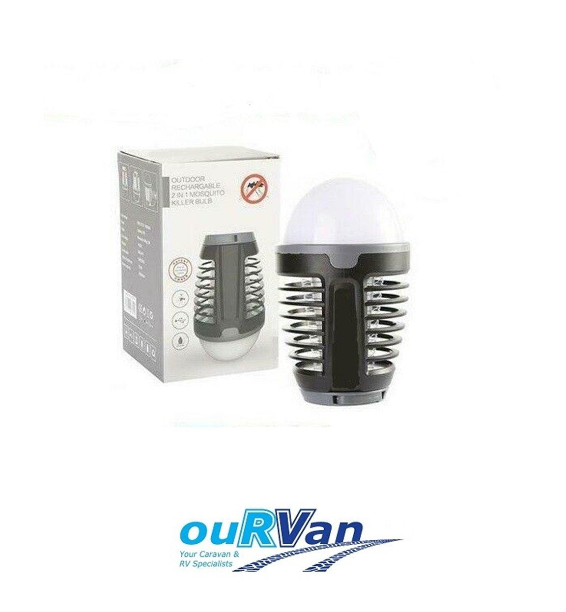 Rechargeable Portable Mosquito Zapper Lantern Light Caravan RV00037