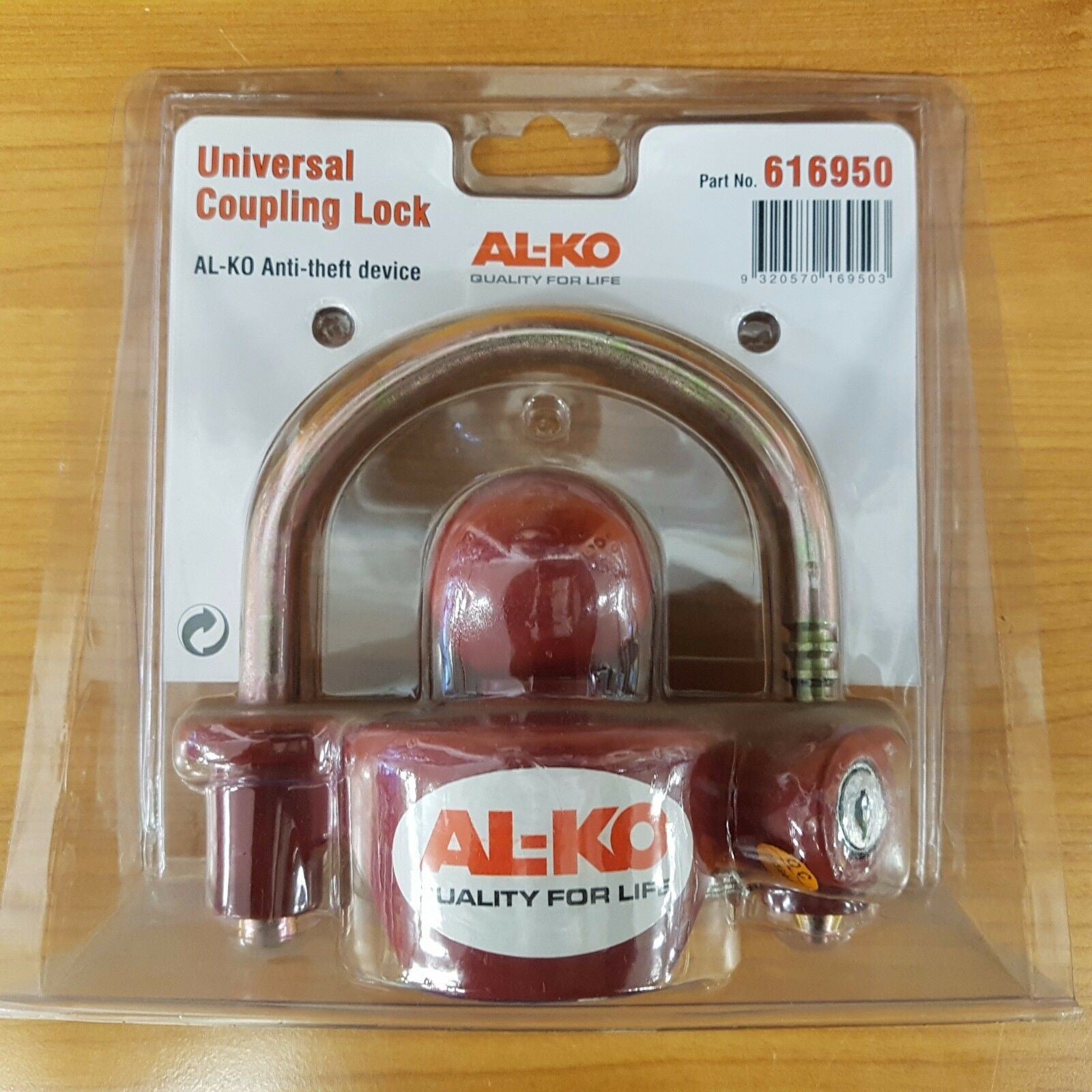 Alko Universal Coupling Hitch Lock Anti Theft