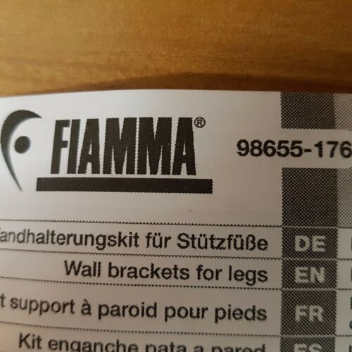 Fiamma Aluminium Leg Wall Bracket Kit - Genuine Part 98655-728