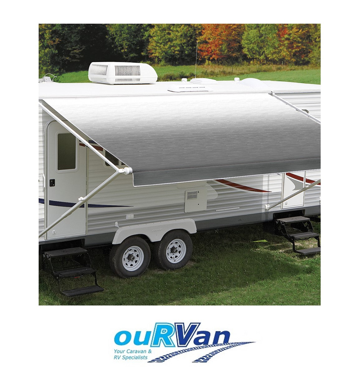 Carefree 16ft Silver Shale Fade Roll Out Awning (No Arms). Ff166d00 200-36760