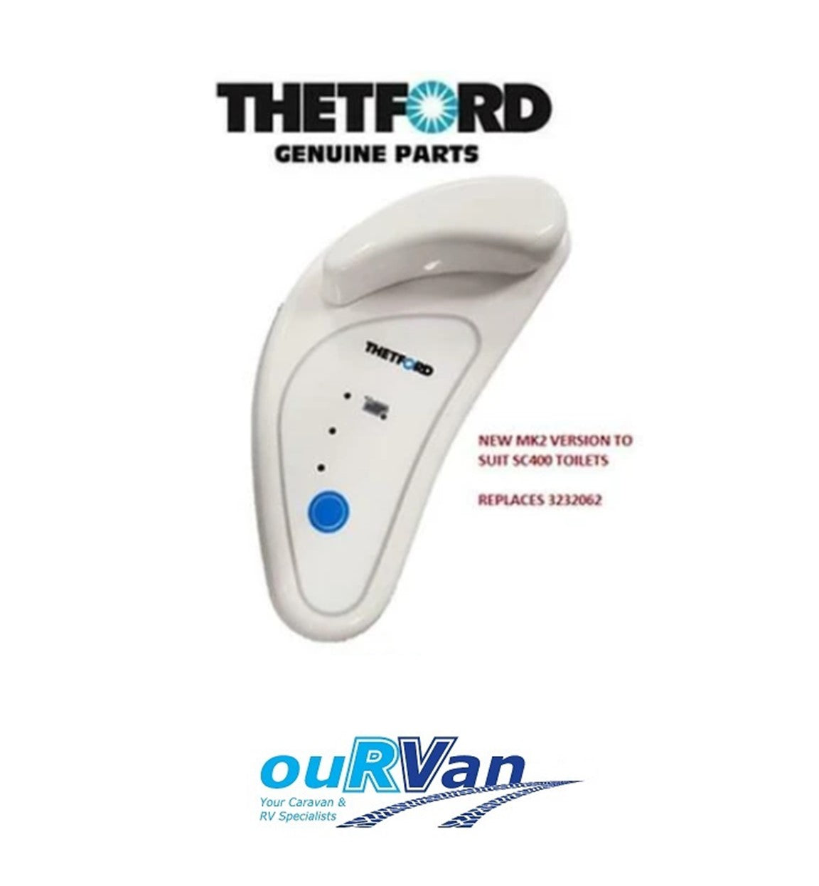 Thetford Toilet Sc400 Mk2 Control Panel Switch Genuine L-mode 5181062 5181262