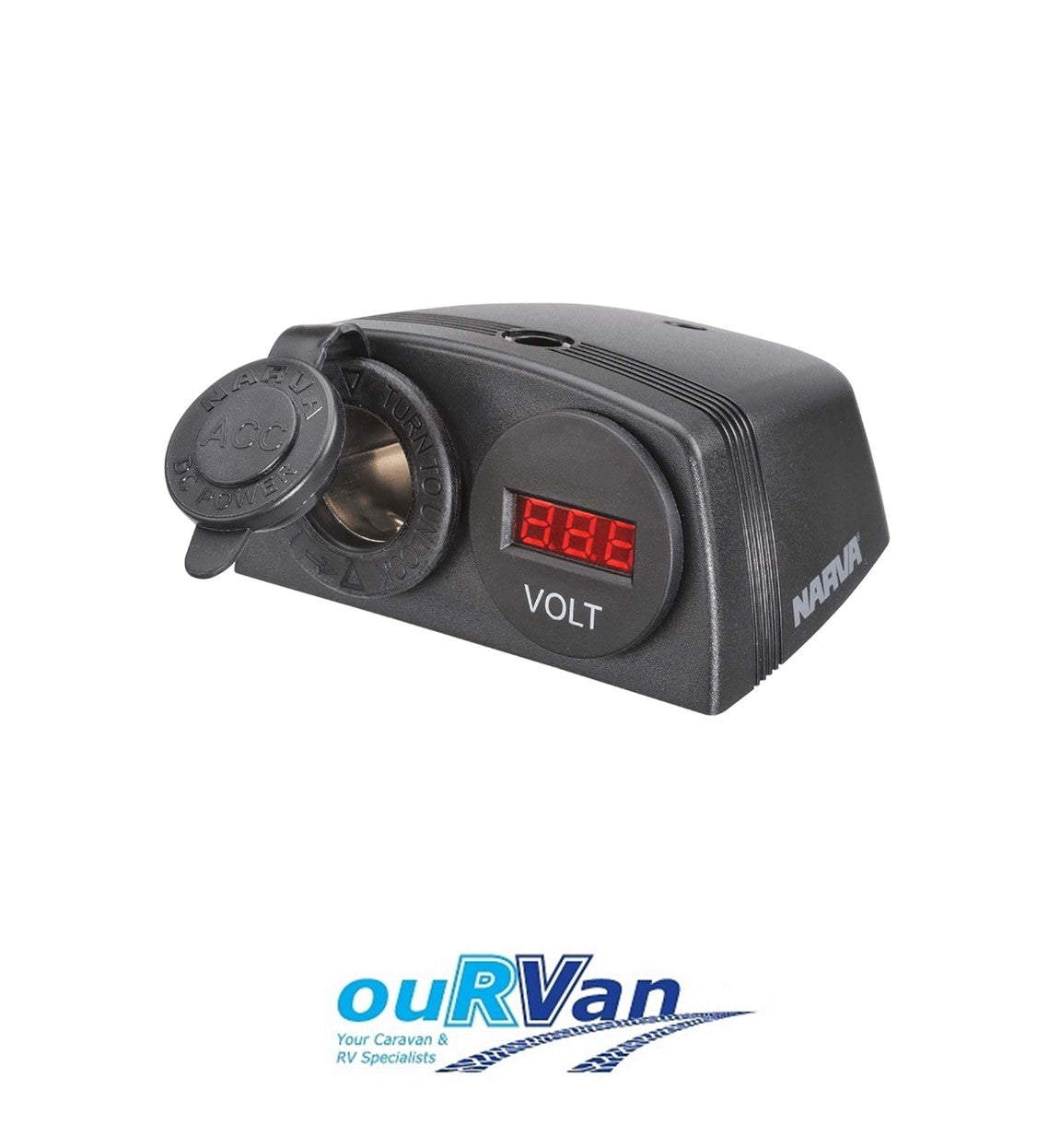 Heavy-duty Surface Mount Accessory Socket And 12-24v DC Led Volt Meter