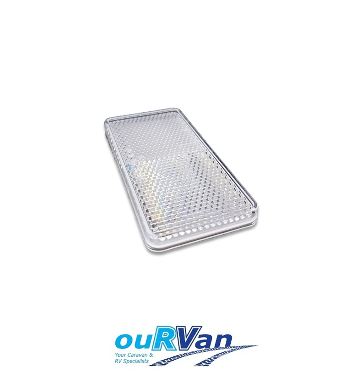 1 x 84050 EQUIVALENT 94mm x 44mm CLEAR SELF ADHESIVE REFLECTOR