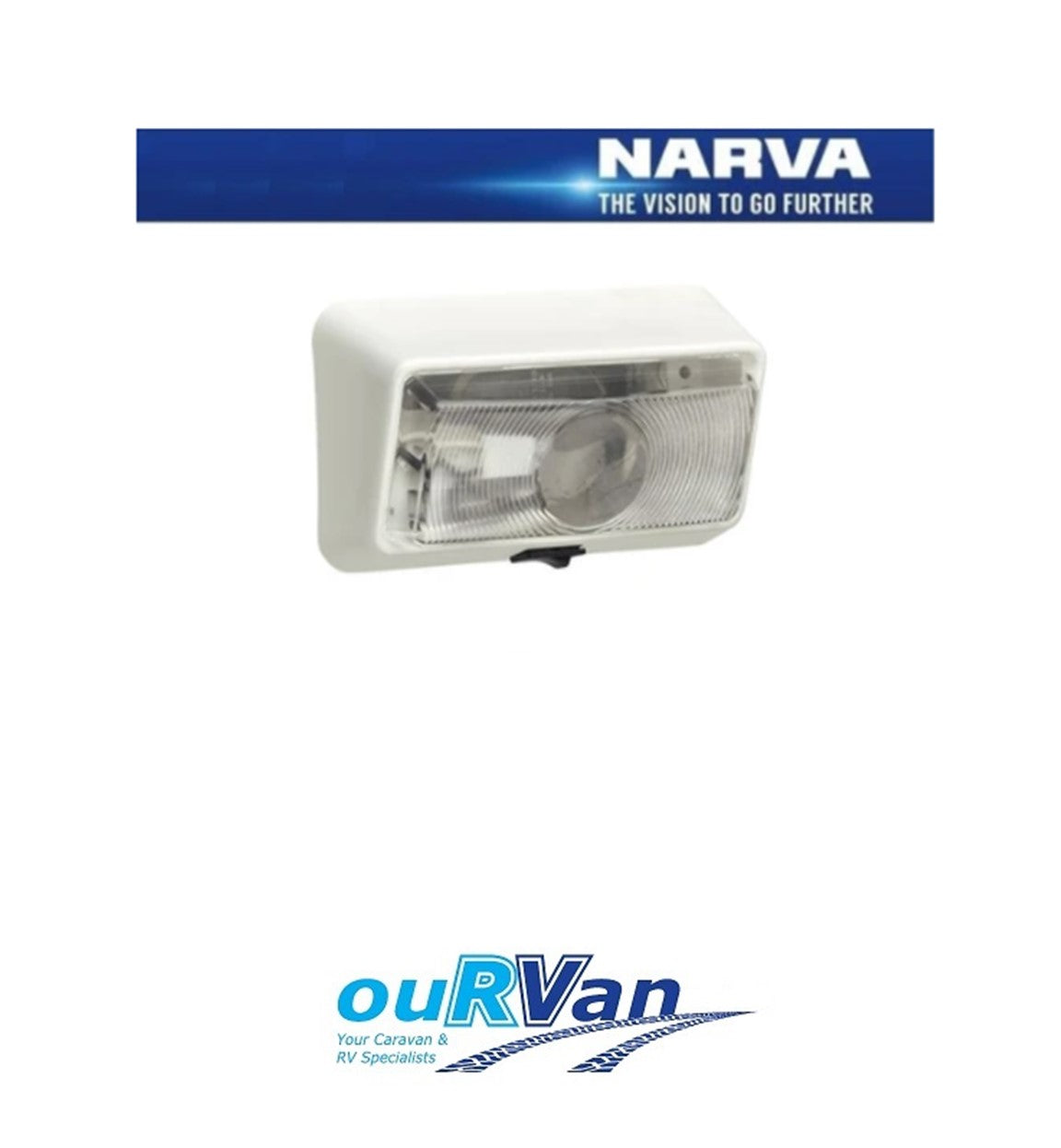Narva Caravan Square Porch Light W/switch Genuine Jayco Windsor
