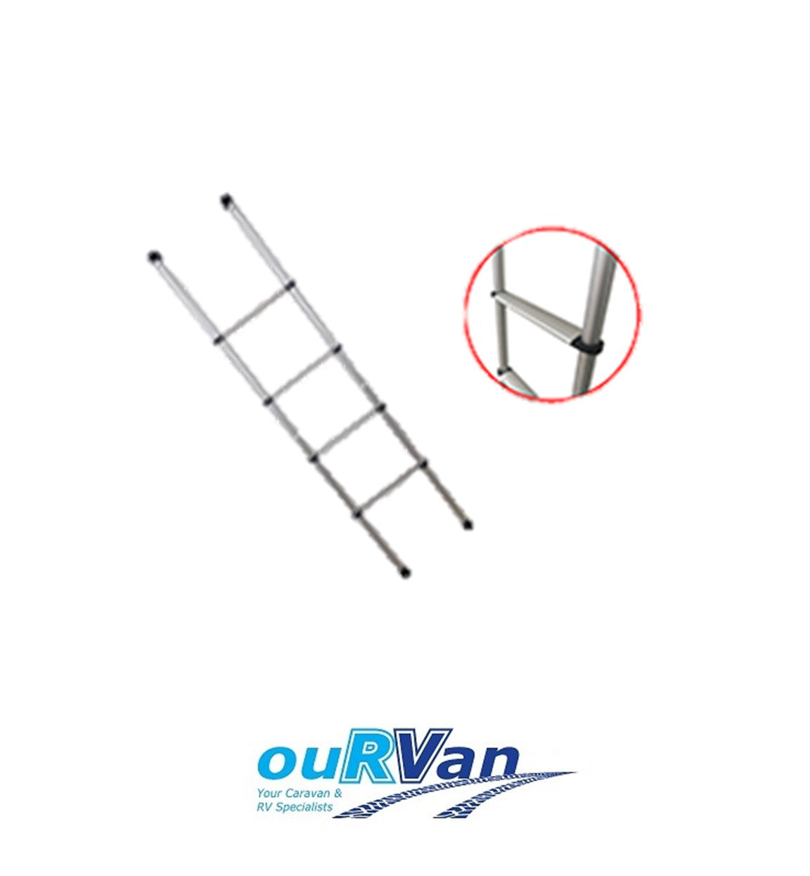 Caravan Bunk Ladder - Adjustable Aluminium