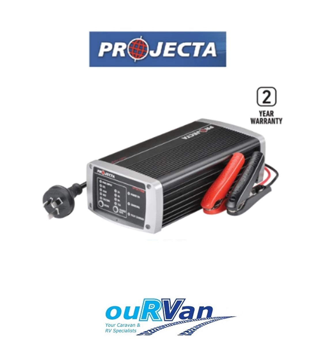 PROJECTA 12V BATTERY CHARGER POWER SUPPLY 15AMP 7 STAGE MULTI CHEMISTRY