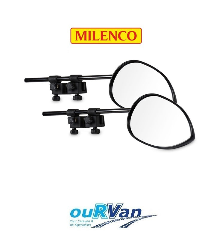 PAIR of Milenco Aero 4 Extra Wide XXL Towing Mirrors