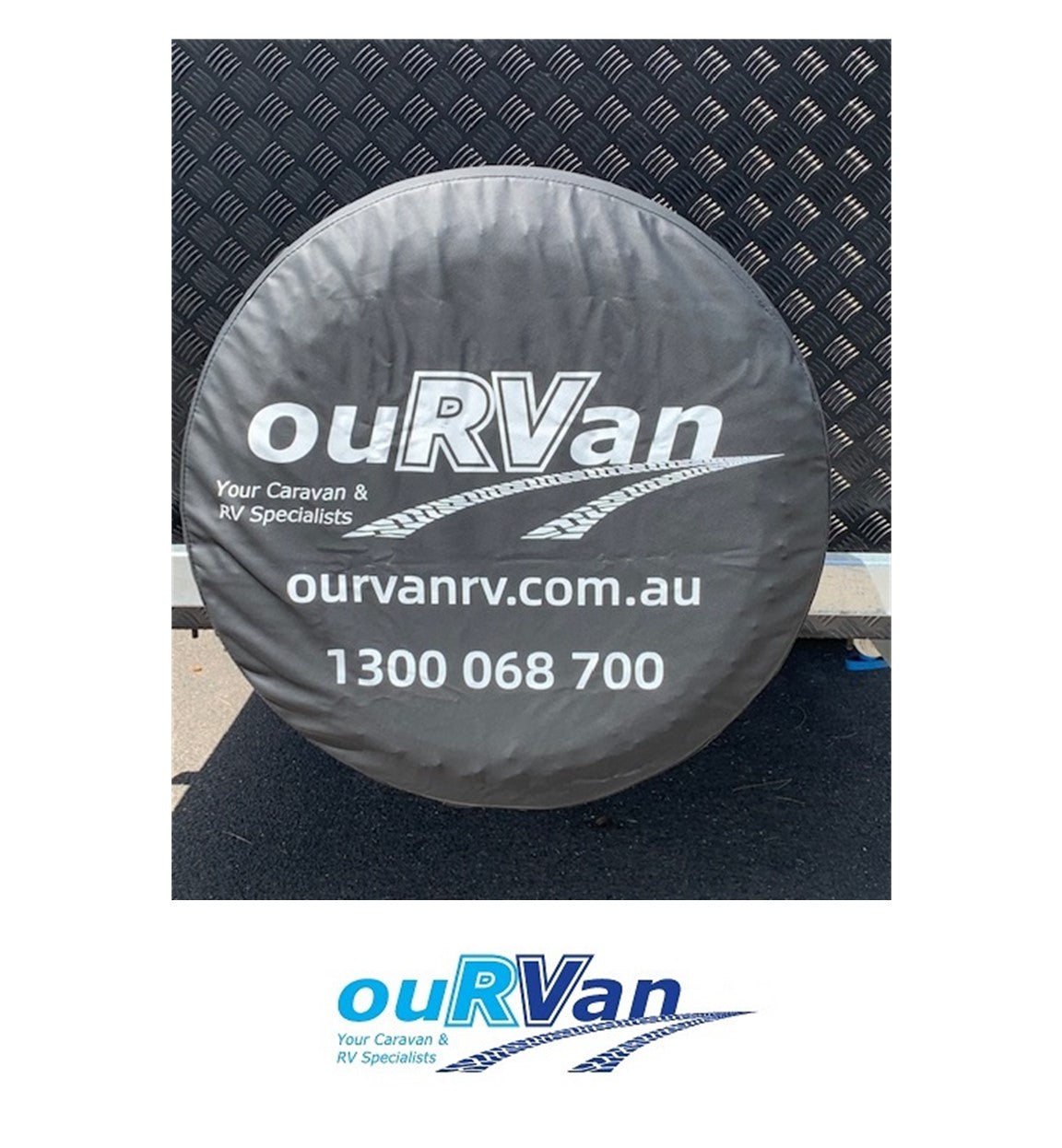 Caravan Spare Tyre Wheel Cover With Logo Suit Tyre 205/70/15