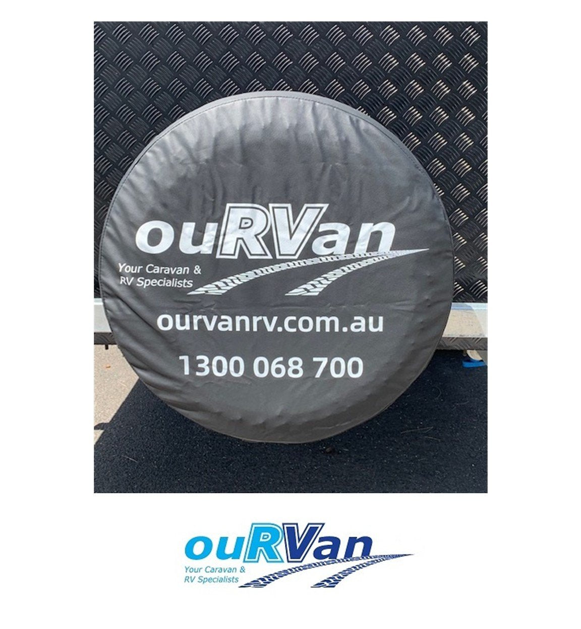 CARAVAN SPARE TYRE WHEEL COVER WITH LOGO SUIT TYRE